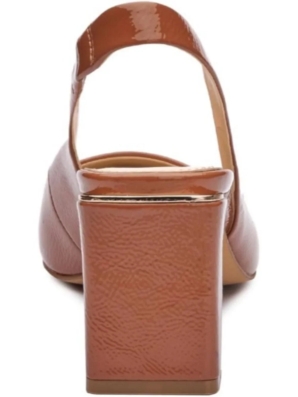 Women's Tawny Birch Comfort Pointed Toe Hamden Slingback Pump Block Heel Shoes